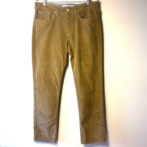 Tailor Vintage slim Corduroy Pants, Camel brown, has stretch, comfy men’s Sz 34.